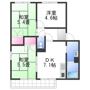 グランソレイユ A【2階】の間取り