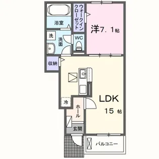 キング パンプキン【1階】の間取り