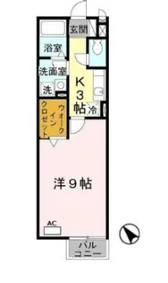 グランパルク・コーズ【1階】の間取り