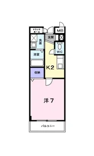 カリーノRプリマヴェーラ【4階】の間取り