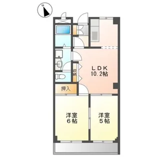 グリックユキモト【1階】の間取り