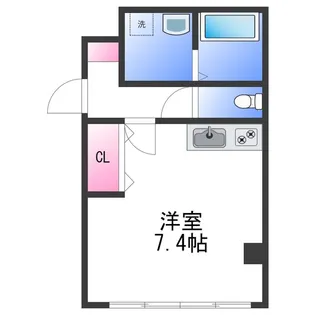 1Kの間取り画像