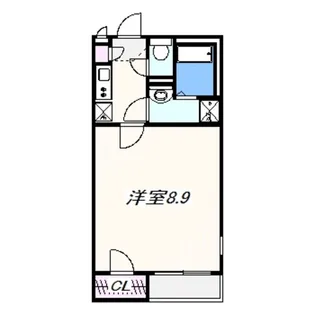 クレイノマイベイサイド8843【2階】の間取り