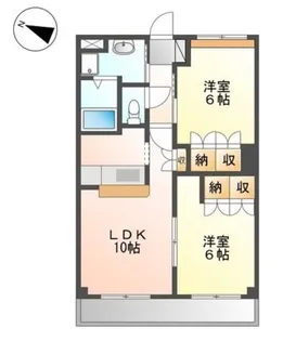 コンフォール山法師【2階】の間取り