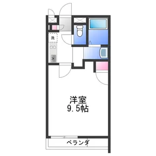 1Kの間取り画像