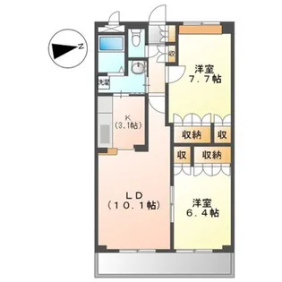 サウス23【3階】の間取り