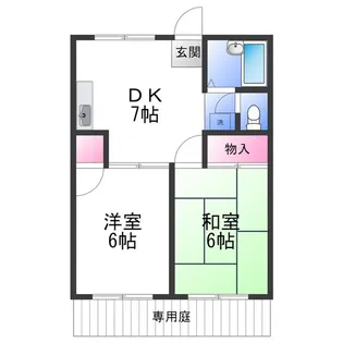 サウスコート川上【1階】の間取り