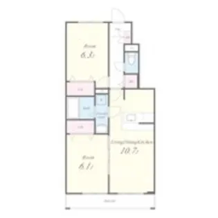 サージュ・ヴィラ【1階】の間取り