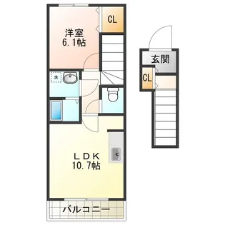サンコート葵【2階】の間取り