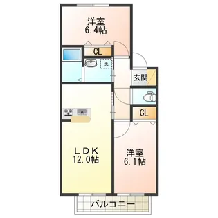 シャーメゾン泉陽B【1階】の間取り