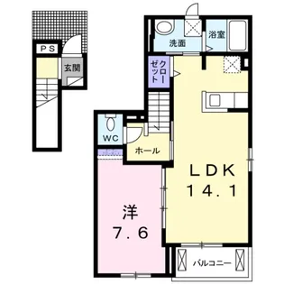 ジェントリー TMY V【2階】の間取り