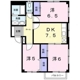 サンフィールド常盤【2階】の間取り