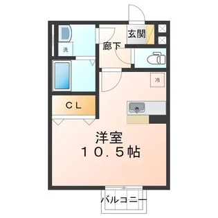 シェルズレイク日根野C【2階】の間取り