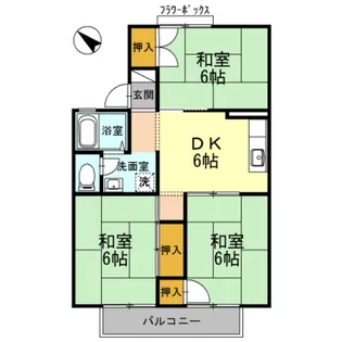 セジュール正木【2階】の間取り