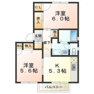 セピアコートA【1階】の間取り