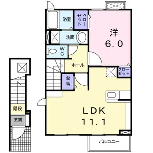 デイジー【2階】の間取り