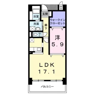 セントレジデンス【9階】の間取り