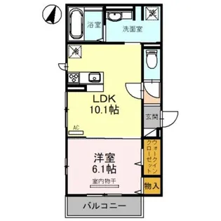 パライソ新町【2階】の間取り