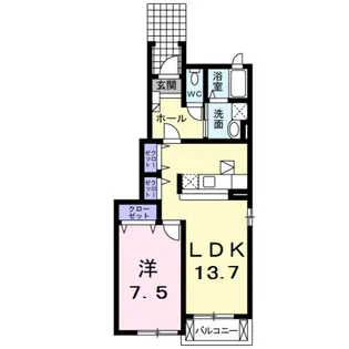 ハミング・バード【1階】の間取り