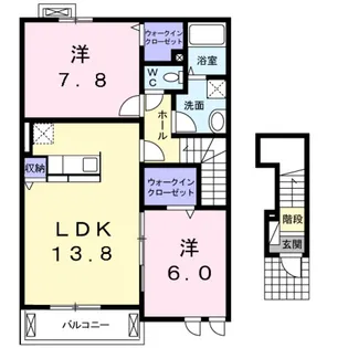 ノイハウスZ【2階】の間取り