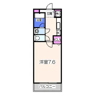 パセオ久米田【1階】の間取り