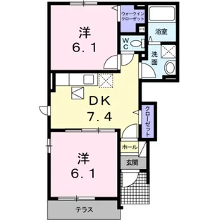 ビオラ【1階】の間取り