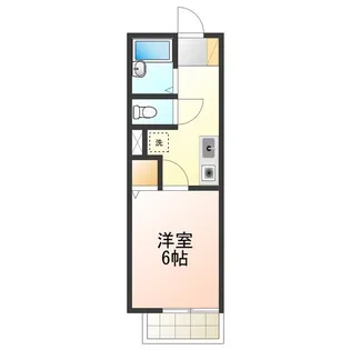 プリシェール味園Ⅰ【2階】の間取り