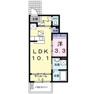 フレスクーラ【1階】の間取り