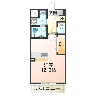 フランディルりんくう【3階】の間取り