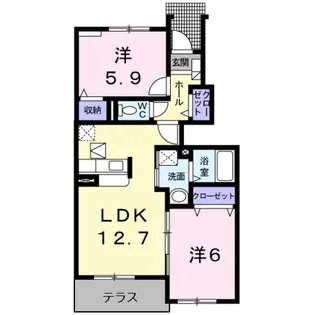 ベッラカーサ【1階】の間取り