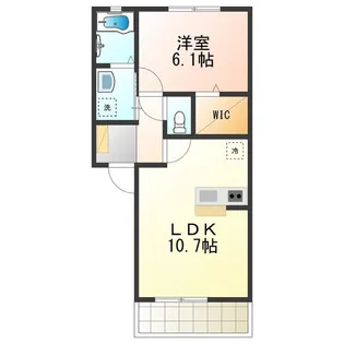 メゾン・クレール【1階】の間取り