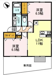 プロスパー リヨ【1階】の間取り