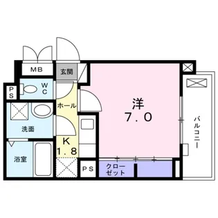 メゾン エスポワール【2階】の間取り