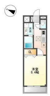 ベル・グリーン【1階】の間取り