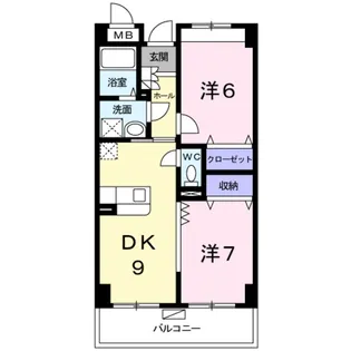 ベルアビタシオン【3階】の間取り