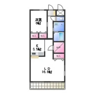 ベルフォーレ Ⅰ番館【3階】の間取り