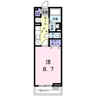 ポート泉佐野 A棟【2階】の間取り
