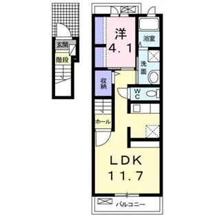 メゾン・ドゥ・ジェルメA【2階】の間取り