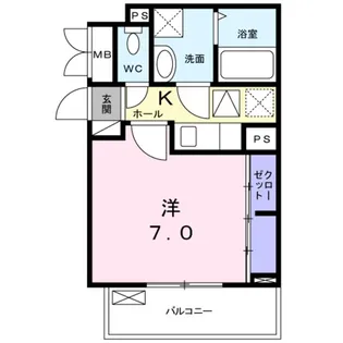 メゾンルミネ 中町【2階】の間取り