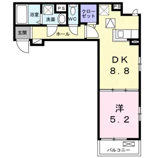 メゾンルミネ 中町【2階】の間取り