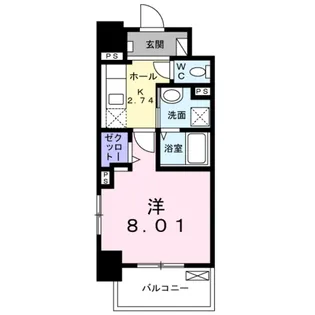 メルベージュ岸【4階】の間取り