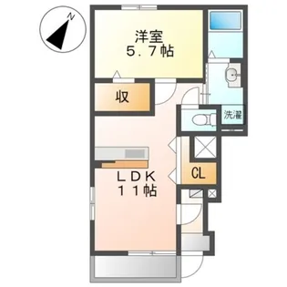 2LDKの間取り画像