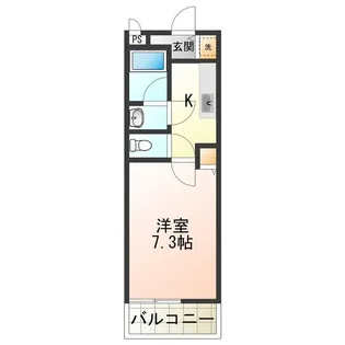 メナメゾン日根野【2階】の間取り