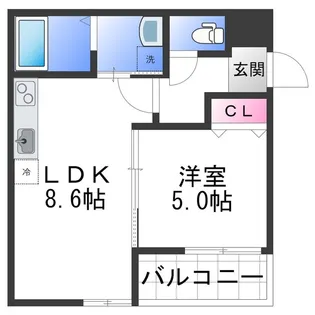 リベルテⅢ【1階】の間取り