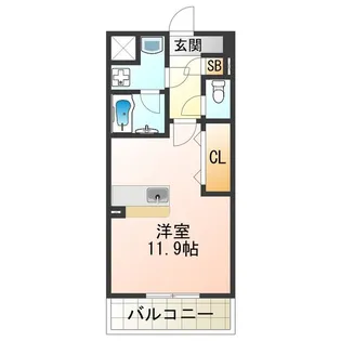 りんくうアドミラブル【1階】の間取り