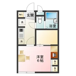 レオパレスPistaC【1階】の間取り