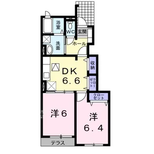 ル・シャトー【1階】の間取り