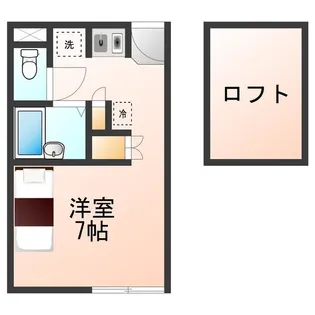 レオパレスヴァン【3階】の間取り