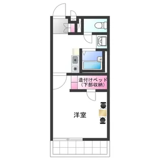レオパレスVEGA【1階】の間取り