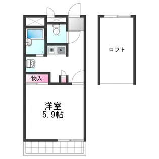 レオパレスふじ【1階】の間取り